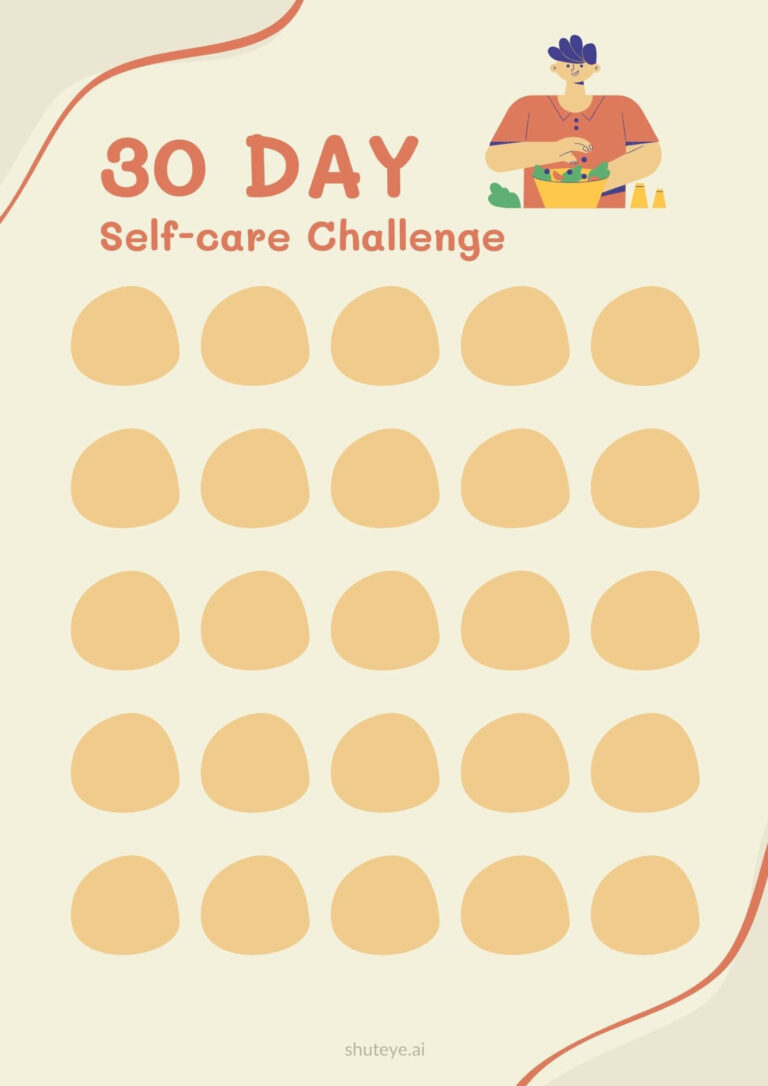 Day Self Care Challenge Printables And Ideas Shuteye