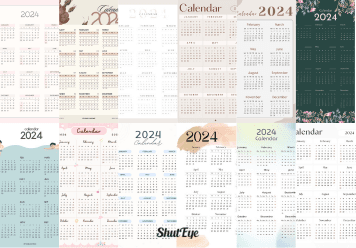 Printable calendars 2024 yearly calendars