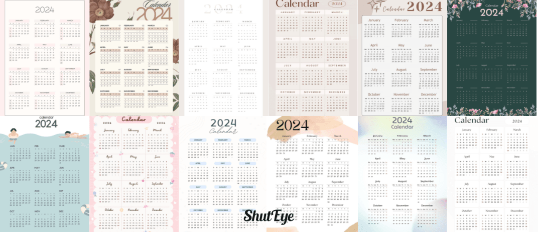 Printable Calendars 2024: Free Monthly Calendars to download