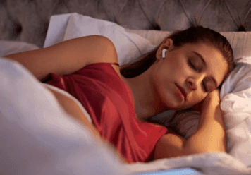 sleeping with earbuds on bad for you