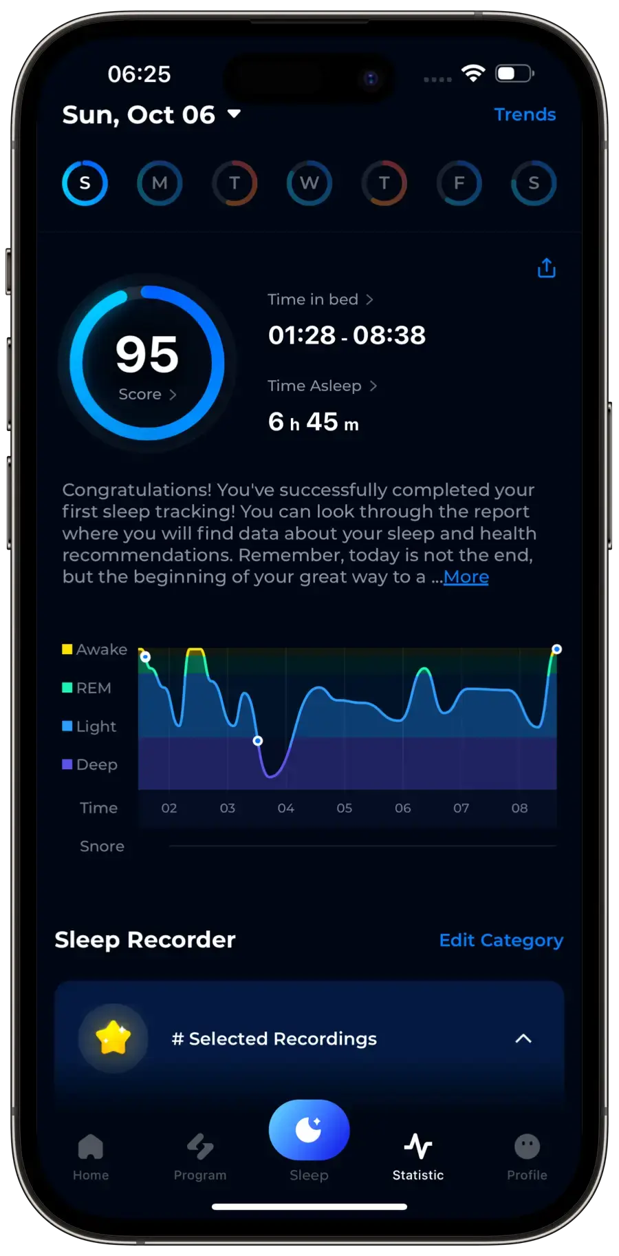 Monitor daily your sleep quality with ShutEye