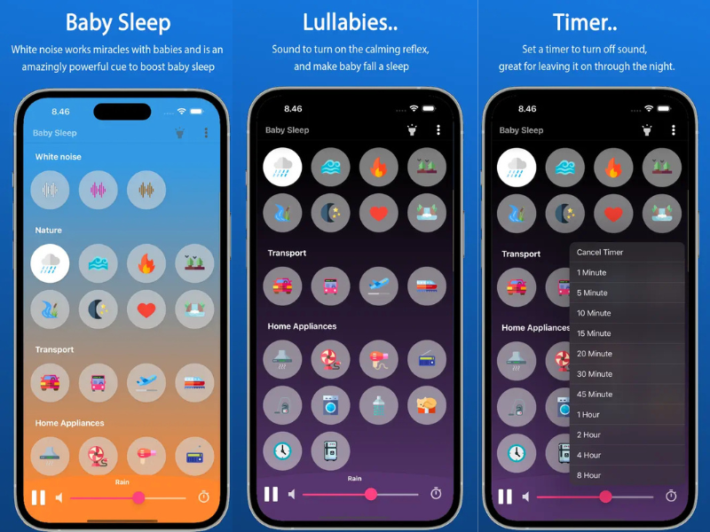 baby sleep white noise app for babies