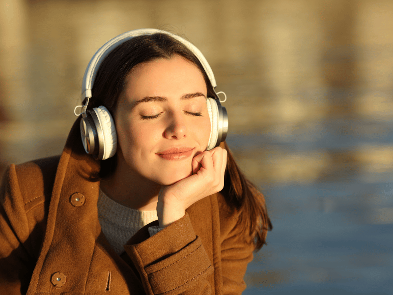 listening to music can help to calm your mind