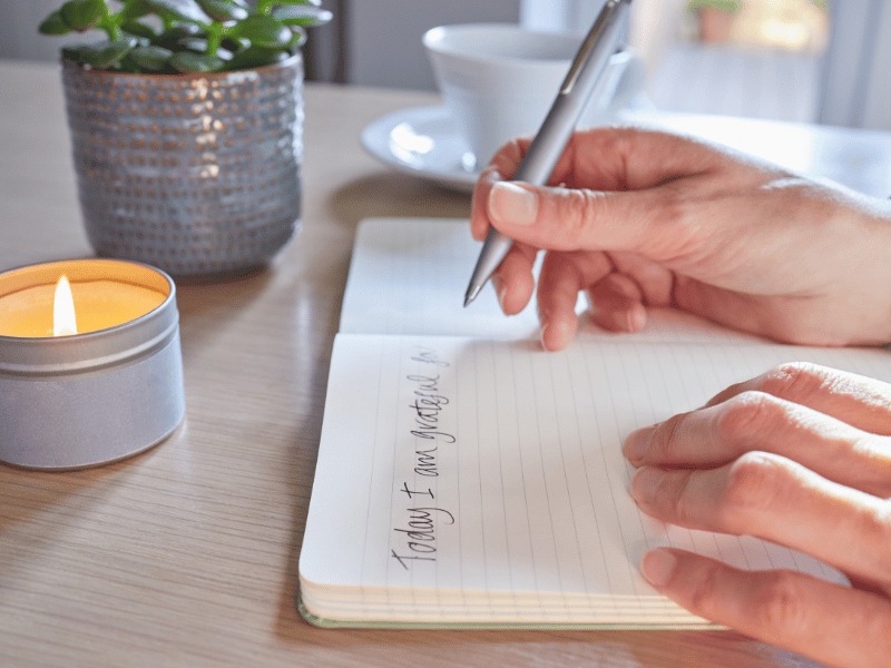 try journaling to calm the mind down