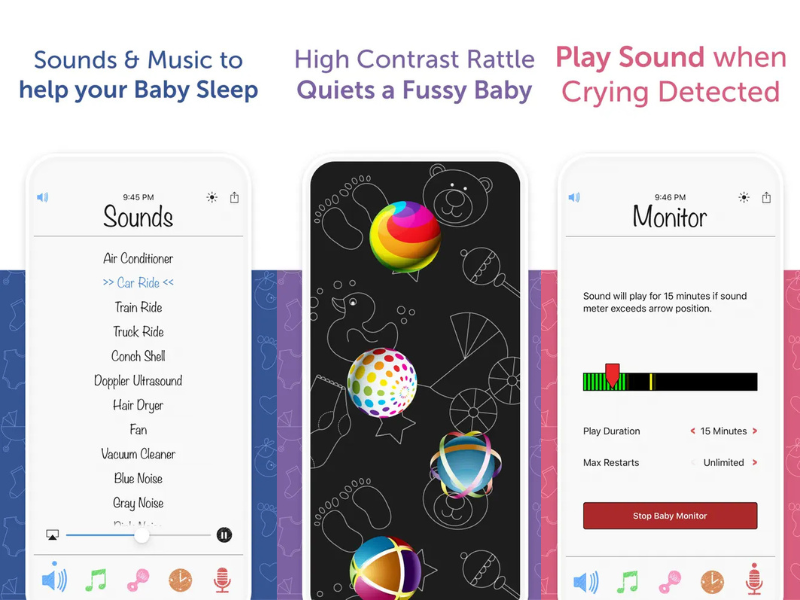 white noise baby app