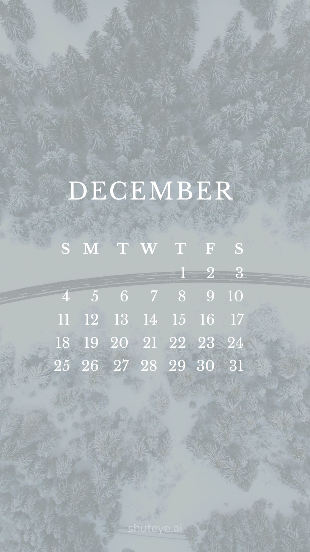 Printable December Calendar 2024 | Free Printable Calendars - ShutEye