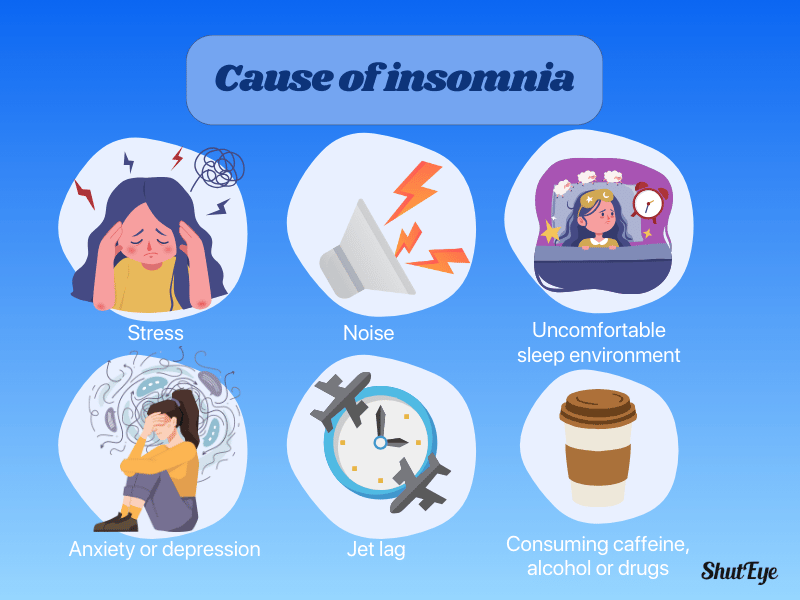 causes of insomnia shuteye