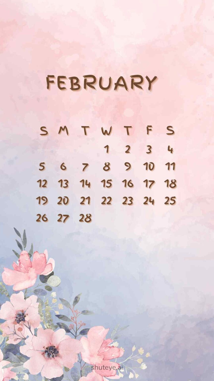 Printable February Calendar 2023 | Free Printable Calendars - ShutEye