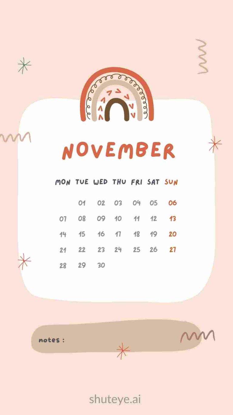 Printable Monthly Calendar Free | Calendar for 2023 - ShutEye
