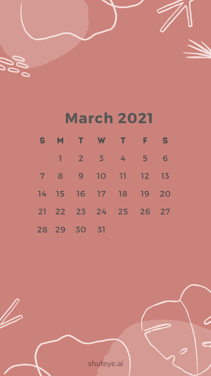 March Calendar 2021 | Free Printable Calendars - ShutEye