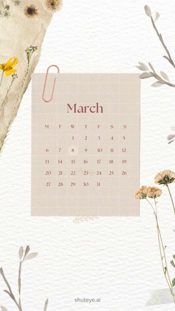 Free Printable March Calendar 2023