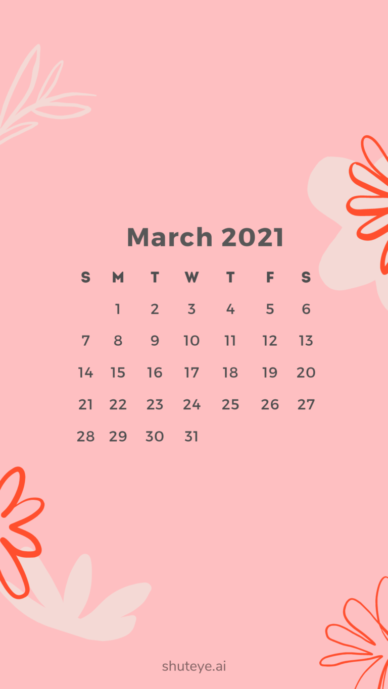 March Calendar 2021 | Free Printable Calendars - ShutEye