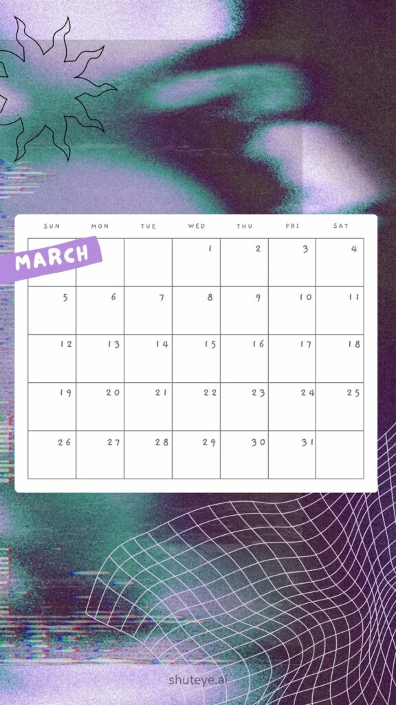 Free Printable March Calendar 2023