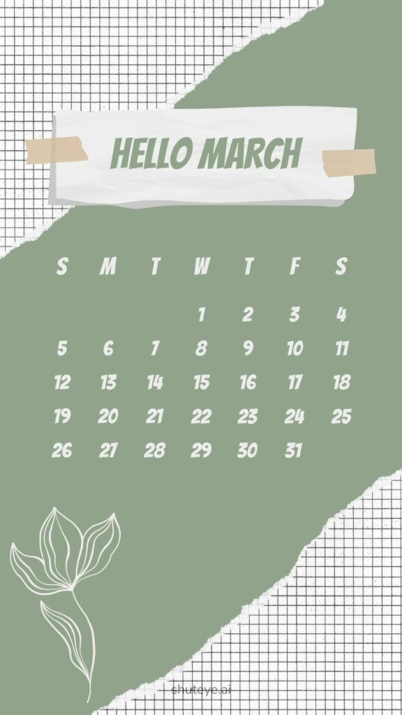 Free Printable March Calendar 2023