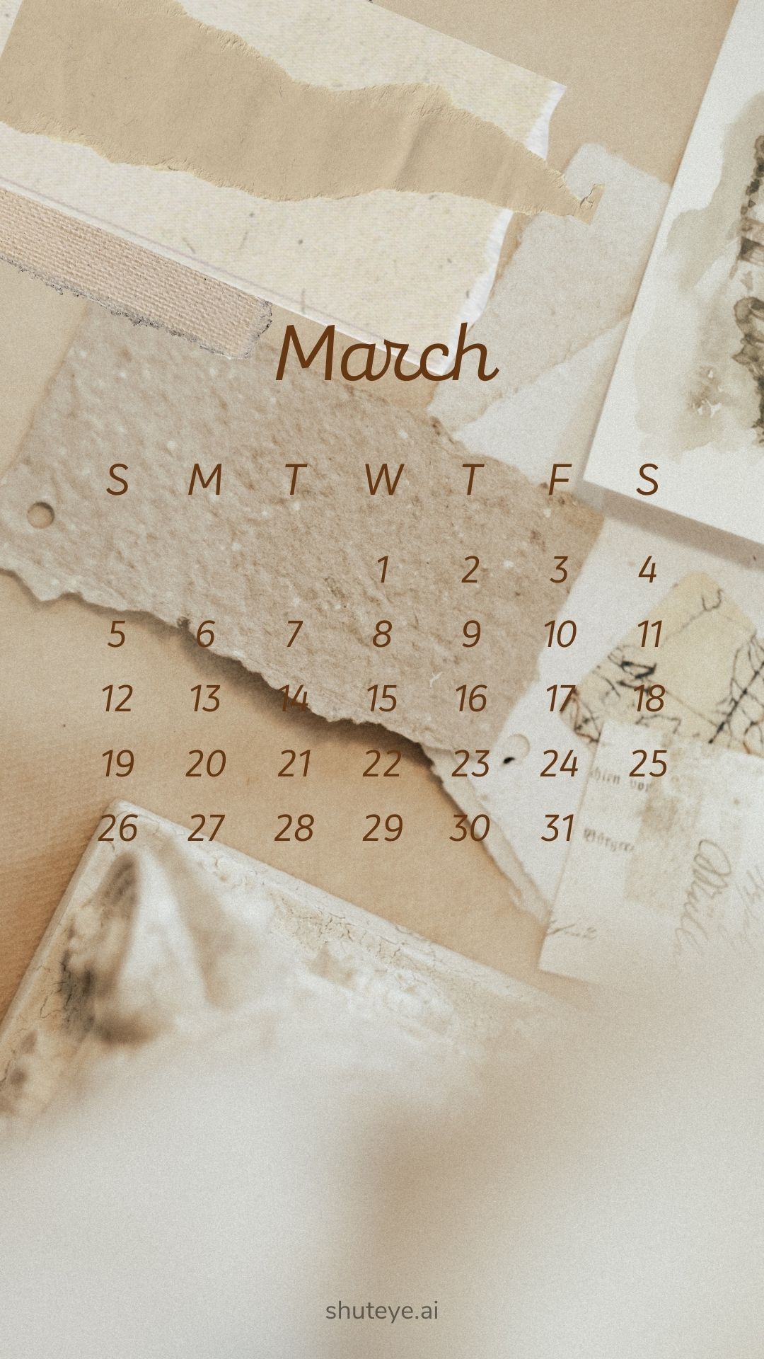 Printable March Calendar 2024 | Free Printable Calendars - ShutEye