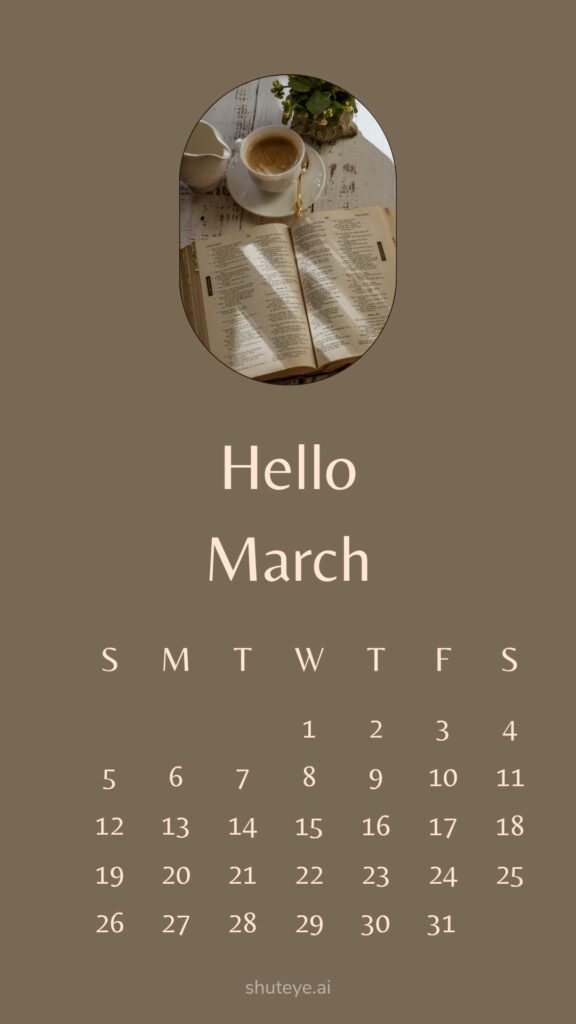 Free Printable March Calendar 2023