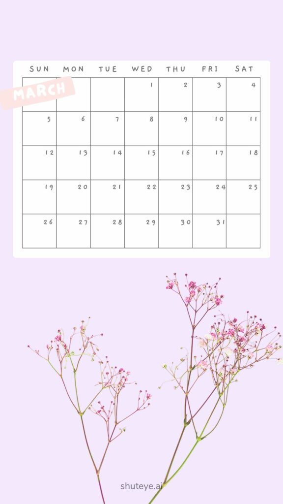 Free Printable March Calendar 2024