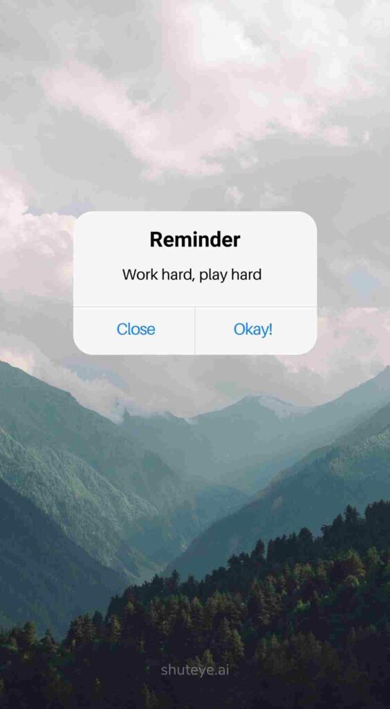 ShutEye reminder wallpapers reminder background