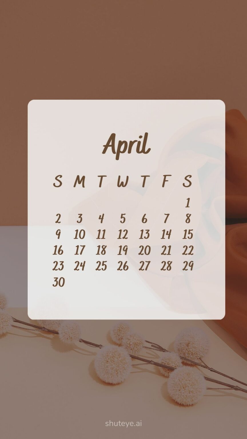 Printable April Calendar 2024 | Free Printable Calendars - ShutEye