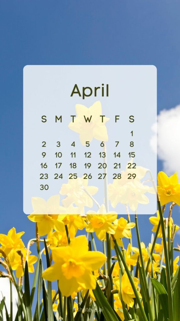 April 2023 Calendar 24