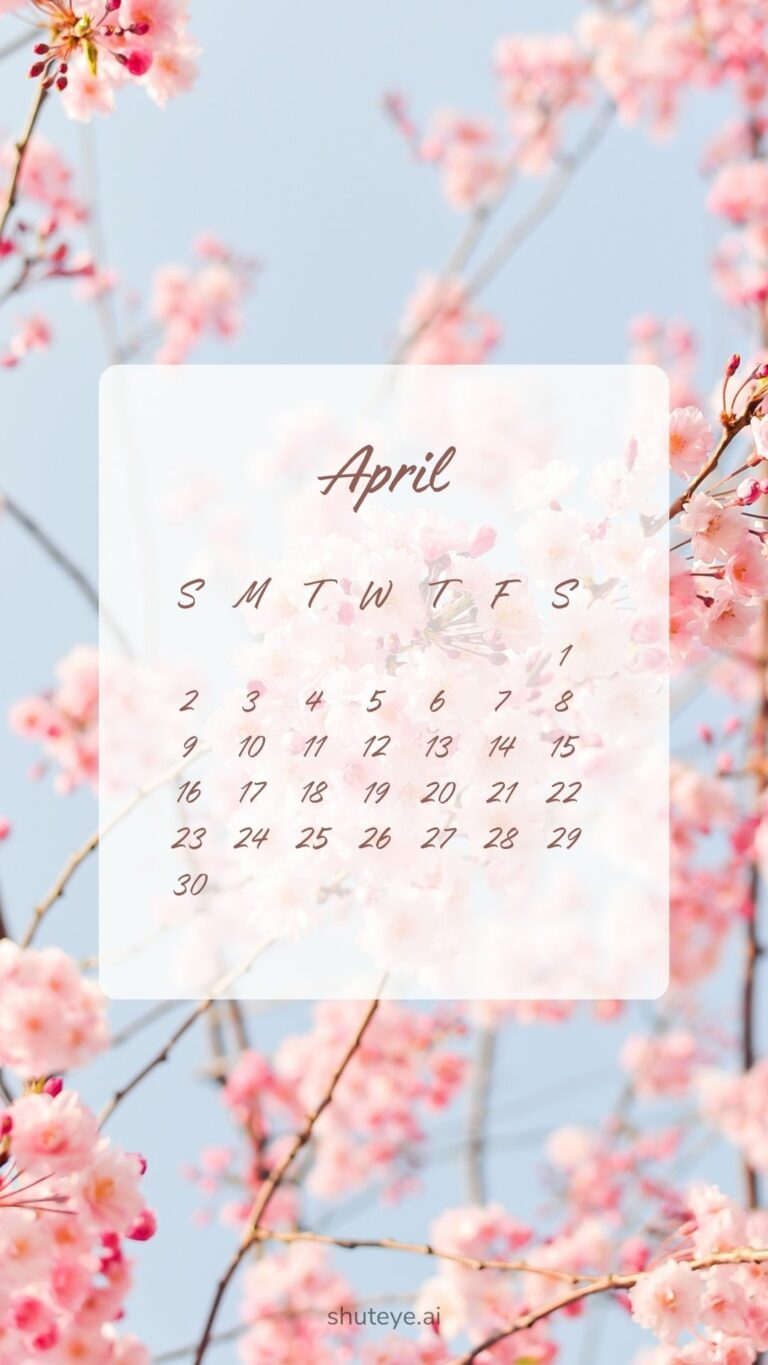 Printable April Calendar 2024 | Free Printable Calendars - ShutEye