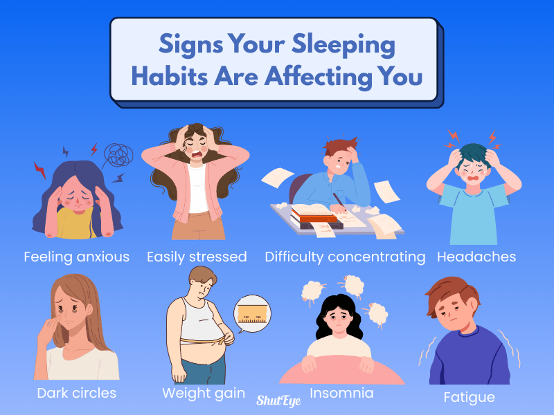 signs your sleeping habits are affecting you shuteye app