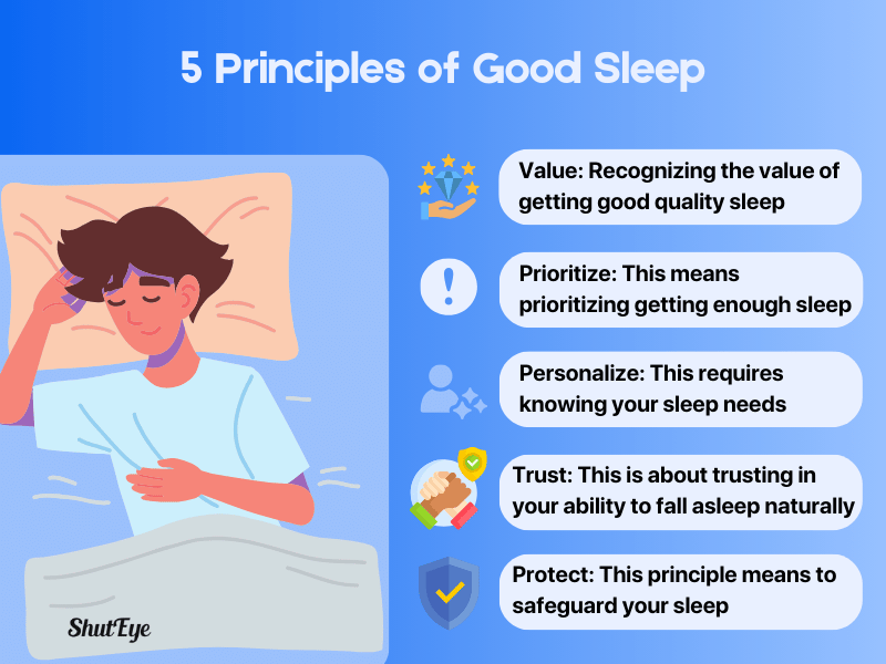 5 principles of good sleep shuteye