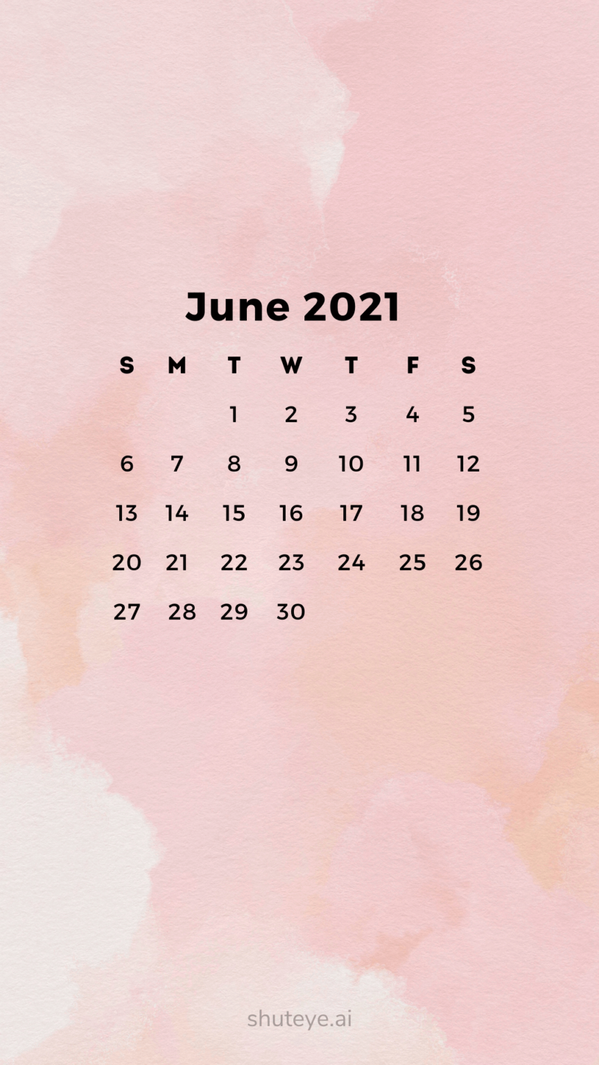 Printable June Calendar 2021 | Free Printable Calendars - ShutEye