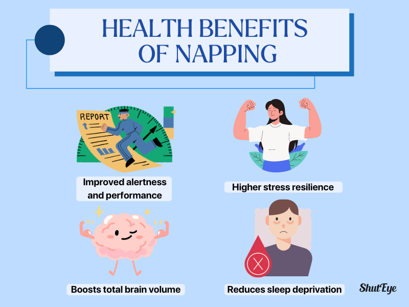 health benefits of napping shuteye