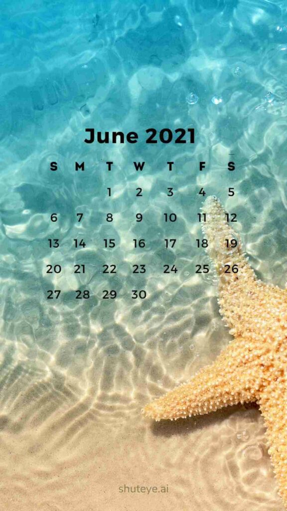 ShutEye Free Printable June Calendar1
