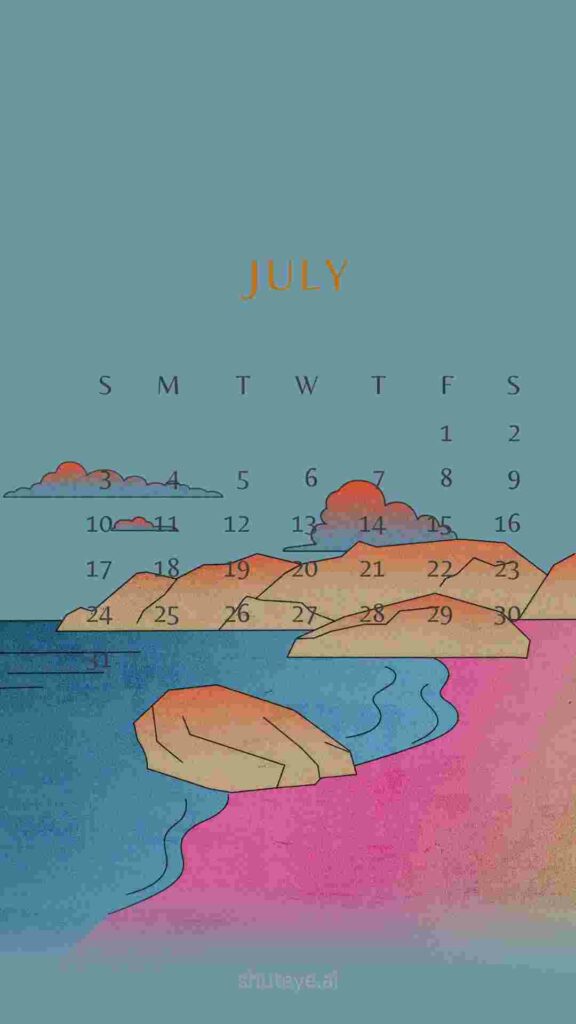 Free Printable July Calendar 2024