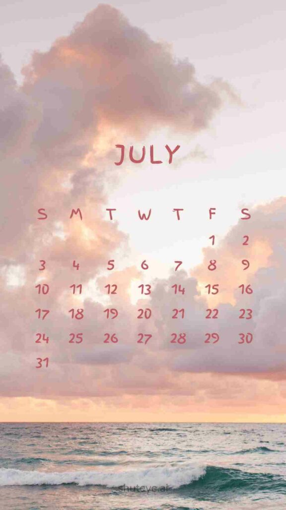 Free Printable July Calendar 2024