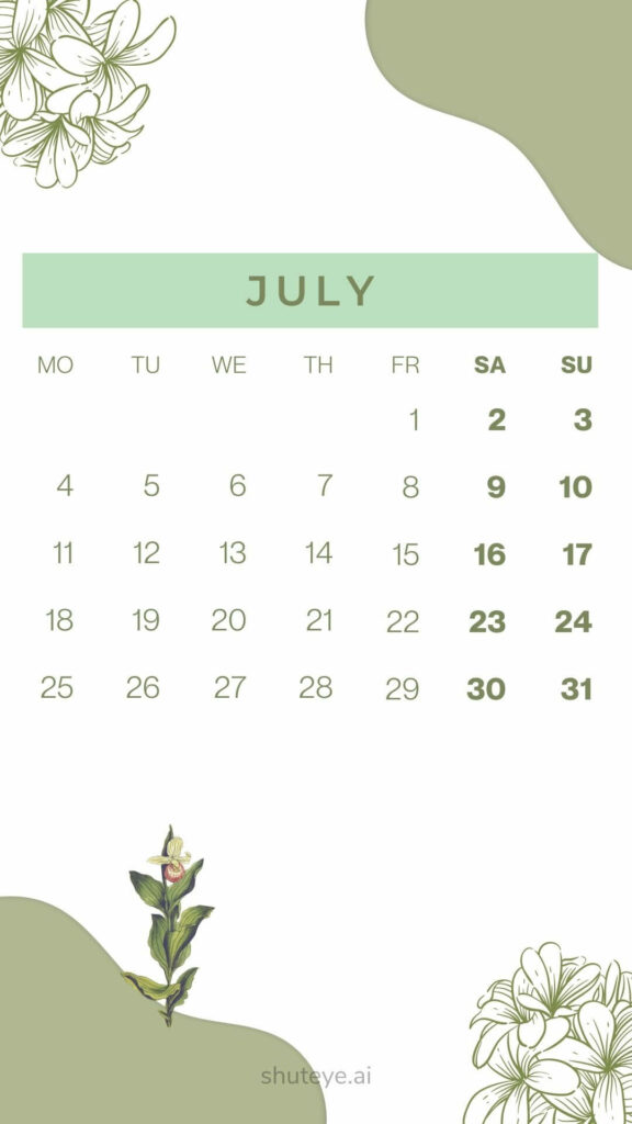 free printable calendar