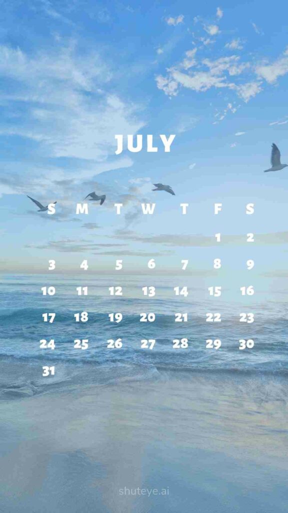 Free Printable July Calendar 2024