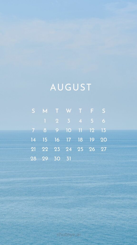 free printable august calendar 2022