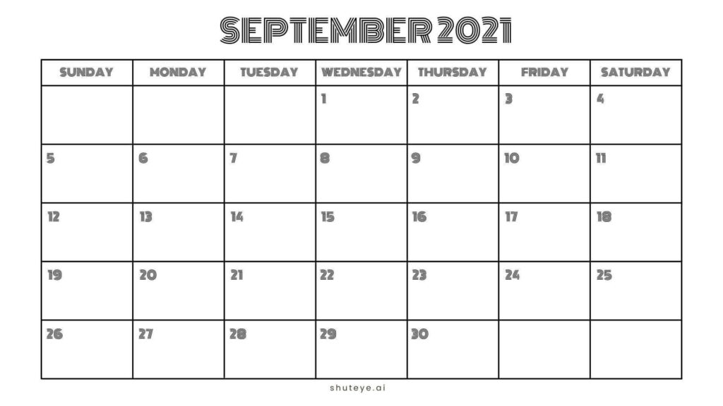 printable september calendar 2021 free printable calendars shuteye