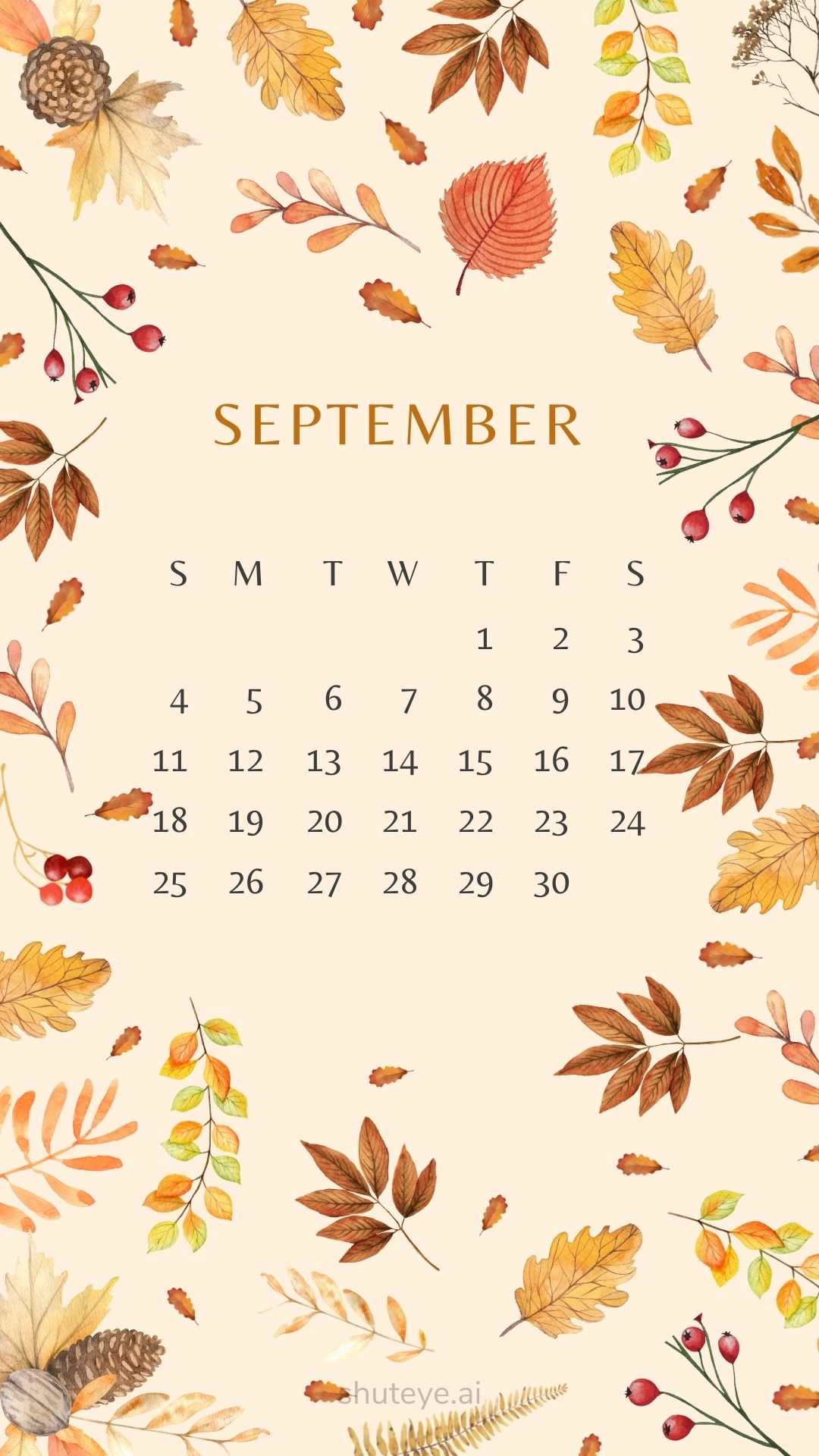 Printable September Calendar 2024 | Free Printable Calendars - ShutEye