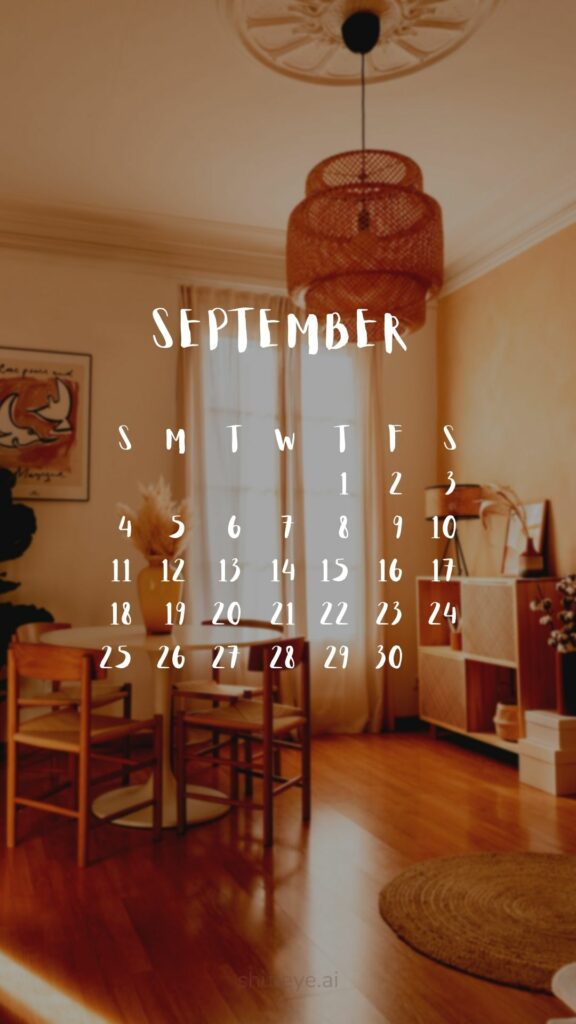 ShutEye Printable September Calendar 2022