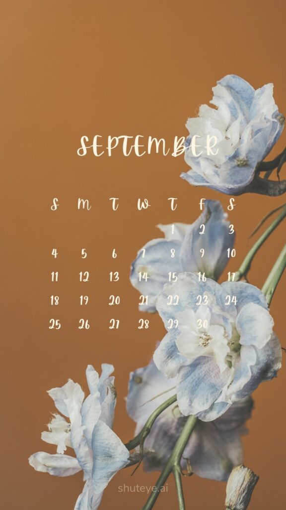 ShutEye Printable September Calendar 2022