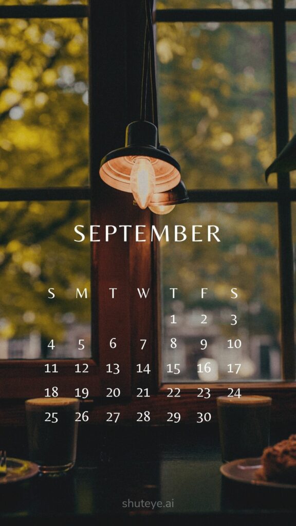 ShutEye Printable September Calendar 2022