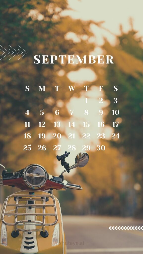 ShutEye Printable September Calendar 2022