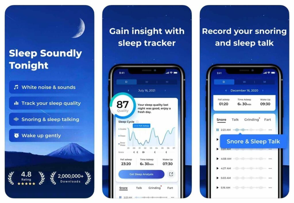 Best Sleep Talk Recording App ShutEye helps record snoring and sleep talking