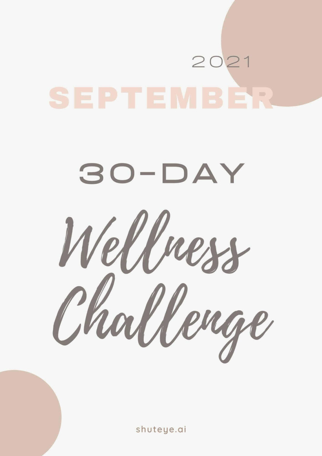 30 Day Wellness Challenge Calendar Ideas | Free & Effective! - ShutEye