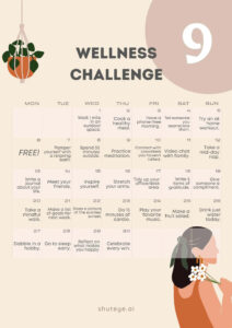 30 Day Wellness Challenge Calendar Ideas | Free & Effective! - ShutEye