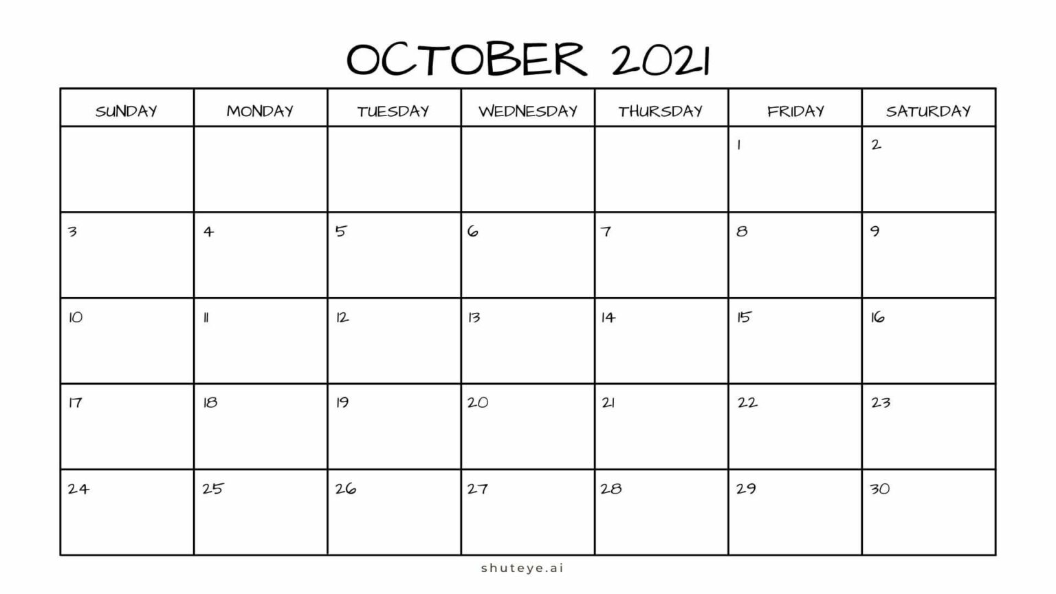 100+ Printable October Calendar Ideas 