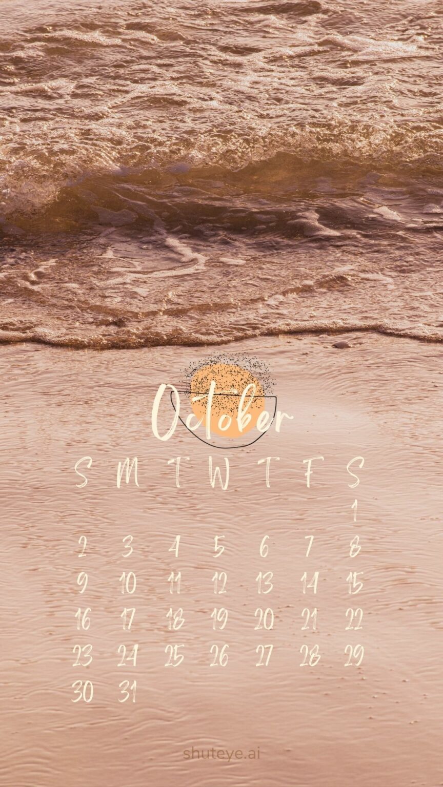 100+ Printable October Calendar Ideas | Free Calendars 2024 - ShutEye