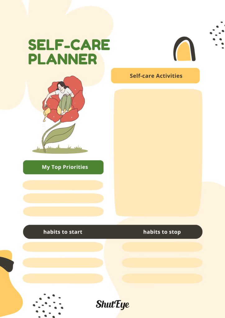 planner template
shuteye