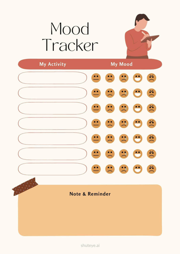 20+ Free Printable Mood Tracker Bullet Journal Templates ShutEye