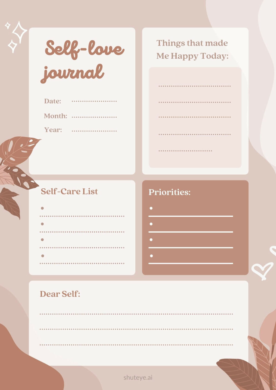 18 Best Self-Love Journal Prompts to Improve Your Self-Esteem - ShutEye