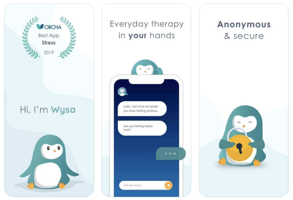 Wysa Anxiety, therapy chatbot